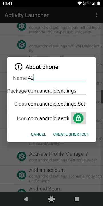 Activity Launcher MOD APK Best Android Shortcut and Hidden Settings Access App [Premium Unlocked] Screenshot