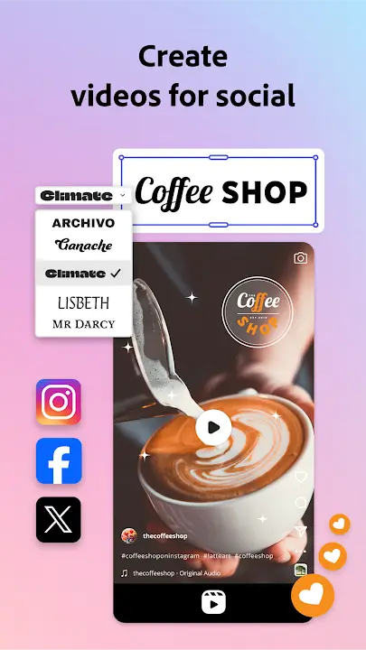 Adobe Express MOD APK Best Graphic Design and Content Creation App for Android [Premium Unlocked] Screenshot