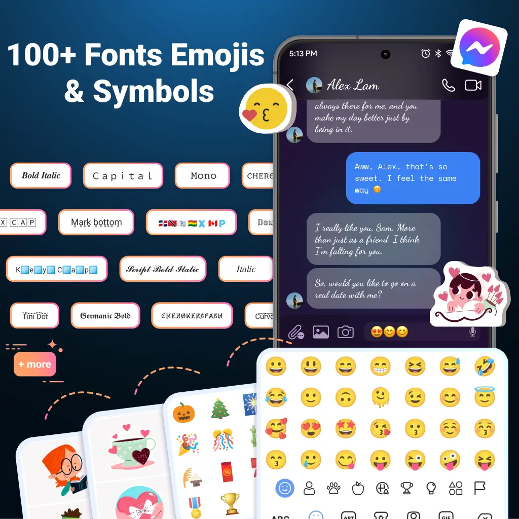 AI Keyboard MOD APK Premium Unlocked Smart Typing &amp; AI Writing Assistant For Android (Latest Version) Screenshot