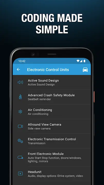 BimmerCode MOD APK Best BMW Coding and Car Customization App for Android [Premium Unlocked] Screenshot