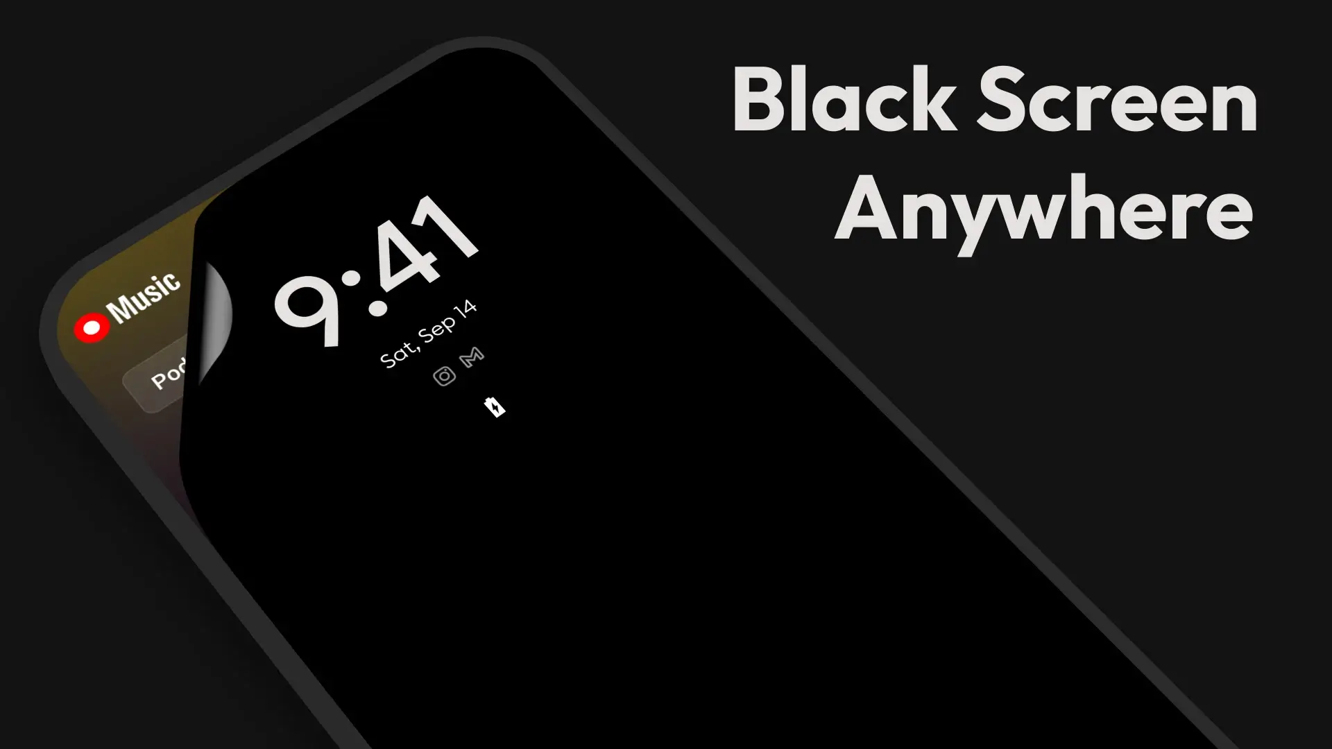 Black Screen MOD APK Best AMOLED Battery Saver and Screen Off App for Android [Premium Unlocked] Screenshot