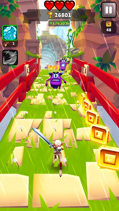 Blades of Brim MOD APK Unlimited Money &amp; Gems Endless Runner Game For Android (Latest Version) Screenshot