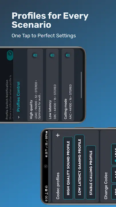Bluetooth Codec Changer MOD APK Best Bluetooth Audio Codec Manager for Android [Premium Unlocked] Screenshot