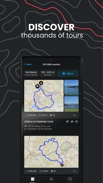Calimoto MOD APK Best Motorcycle Route Planner and Navigation App for Android [Premium Unlocked] Screenshot