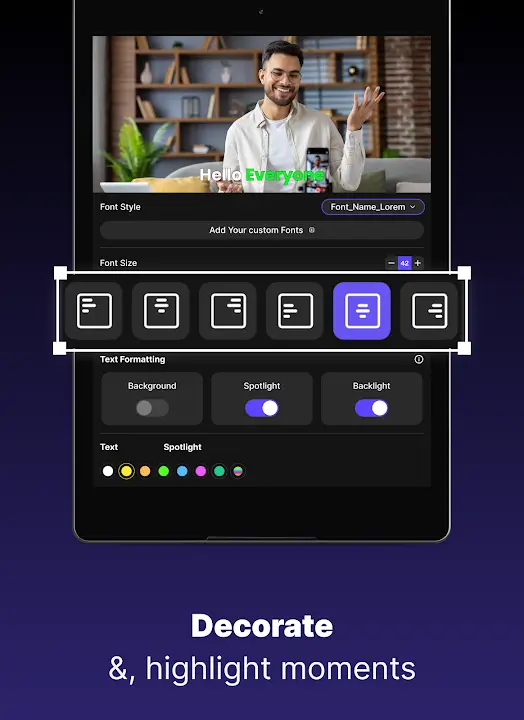 Captions MOD APK Best AI Video Captions and Subtitle Editor App for Android [Premium Unlocked] Screenshot
