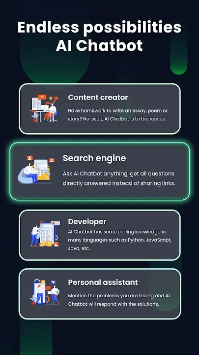 Chatbot AI MOD APK Best AI Assistant and Smart Chat App for Android [Premium Unlocked] Screenshot