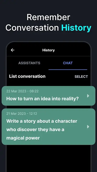 Chat Smith Premium APK AI Chat Assistant Writing Tool App For Android Latest Version Screenshot