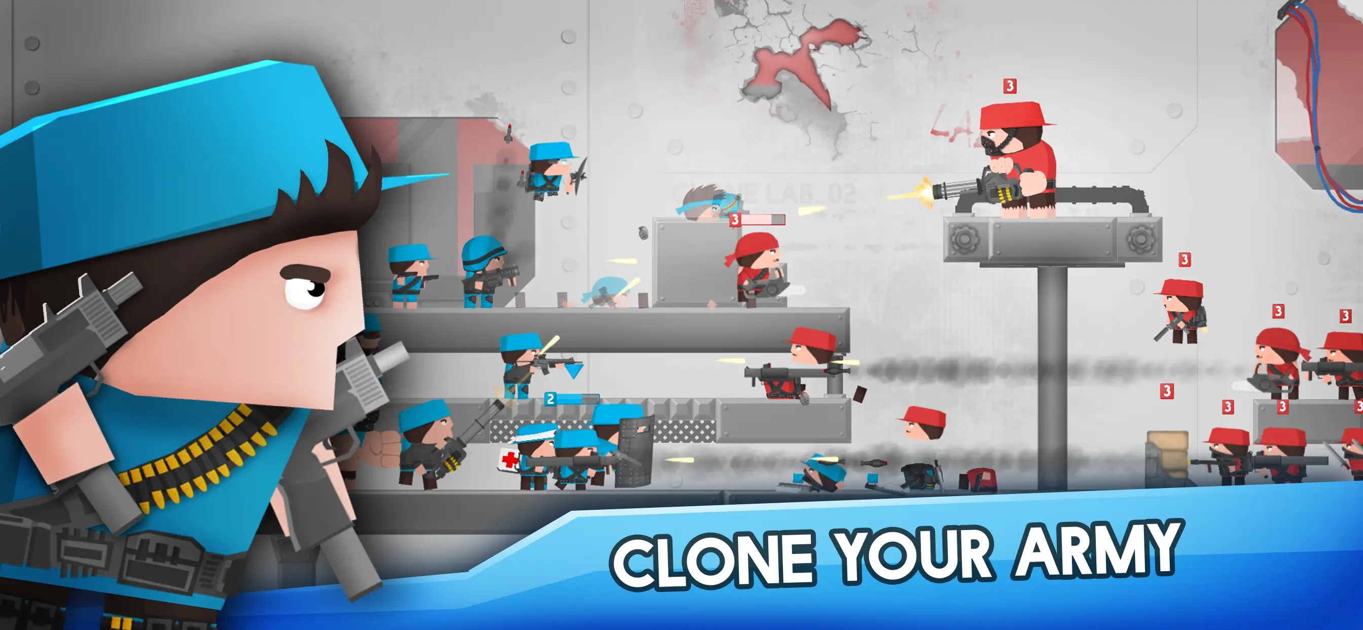 Clone Armies MOD APK Unlimited Money &amp; Ammo Strategy Shooting Game For Android (Latest Version) Screenshot