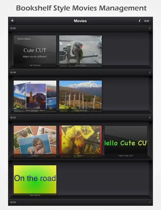 Cute CUT MOD APK Best Video Editor and Movie Maker App for Android [Premium Unlocked] Screenshot