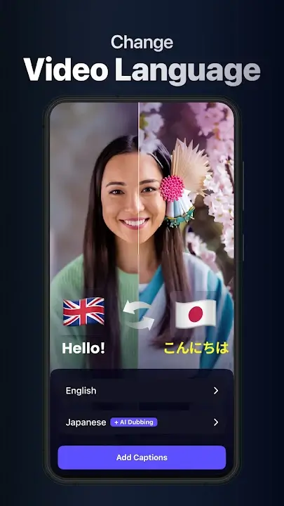 Dubs Captions MOD APK Best AI Caption Generator and Video Subtitle App for Android [Premium Unlocked] Screenshot