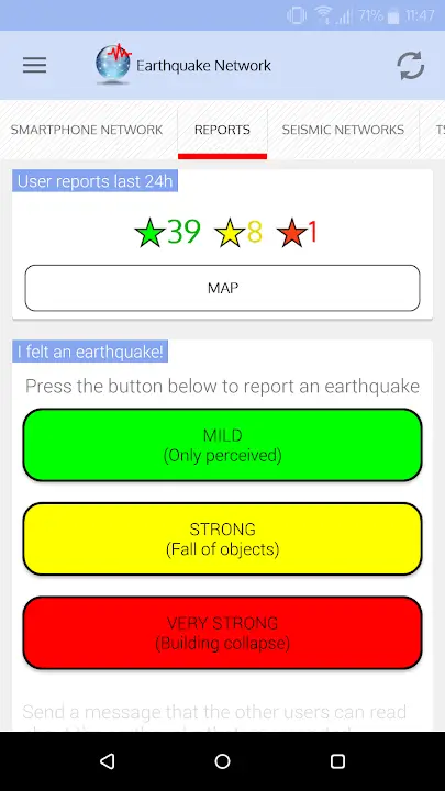 Earthquake Network MOD APK Best Earthquake Alert and Seismic Detection App for Android [Premium Unlocked] Screenshot