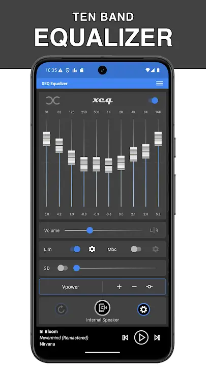 Equalizer XEQ MOD APK Best Music Equalizer and Bass Booster App for Android [Premium Unlocked] Screenshot