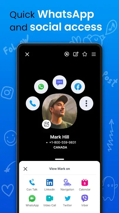 Eyecon Caller ID &amp; Spam Block MOD APK Best Caller ID and Contacts App for Android [Premium Unlocked] Screenshot