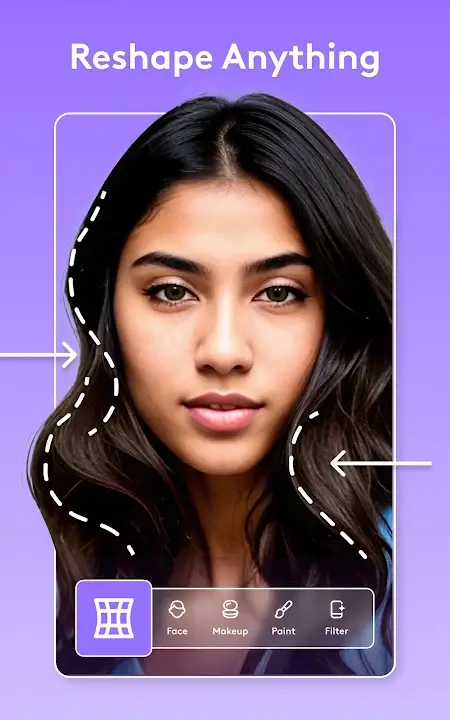 Facetune MOD APK Best Selfie and Photo Editing App for Android [Premium Unlocked] Screenshot