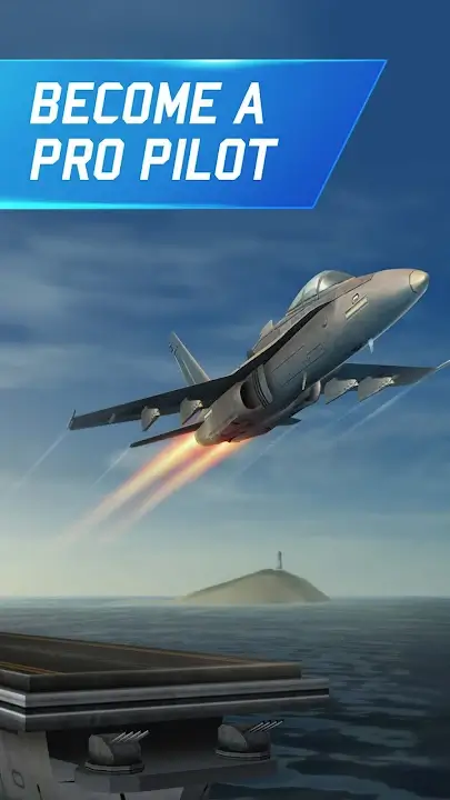 Flight Pilot Simulator 3D MOD APK Unlimited Money Flight Simulation Game For Android (Latest Version) Screenshot