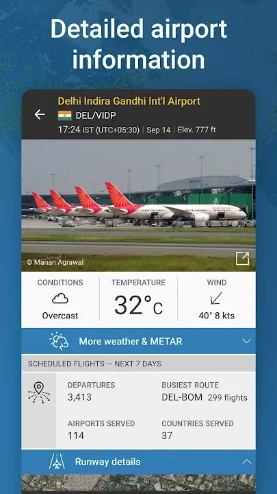 Flightradar24 MOD APK Best Flight Tracker and Aviation Monitoring App for Android [Premium Unlocked] Screenshot