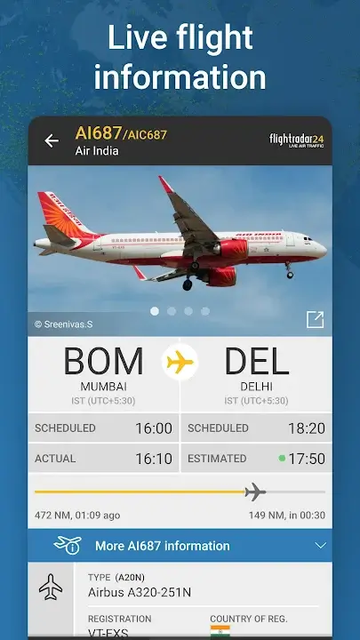 Flightradar24 MOD APK Best Flight Tracker and Aviation Monitoring App for Android [Premium Unlocked] Screenshot