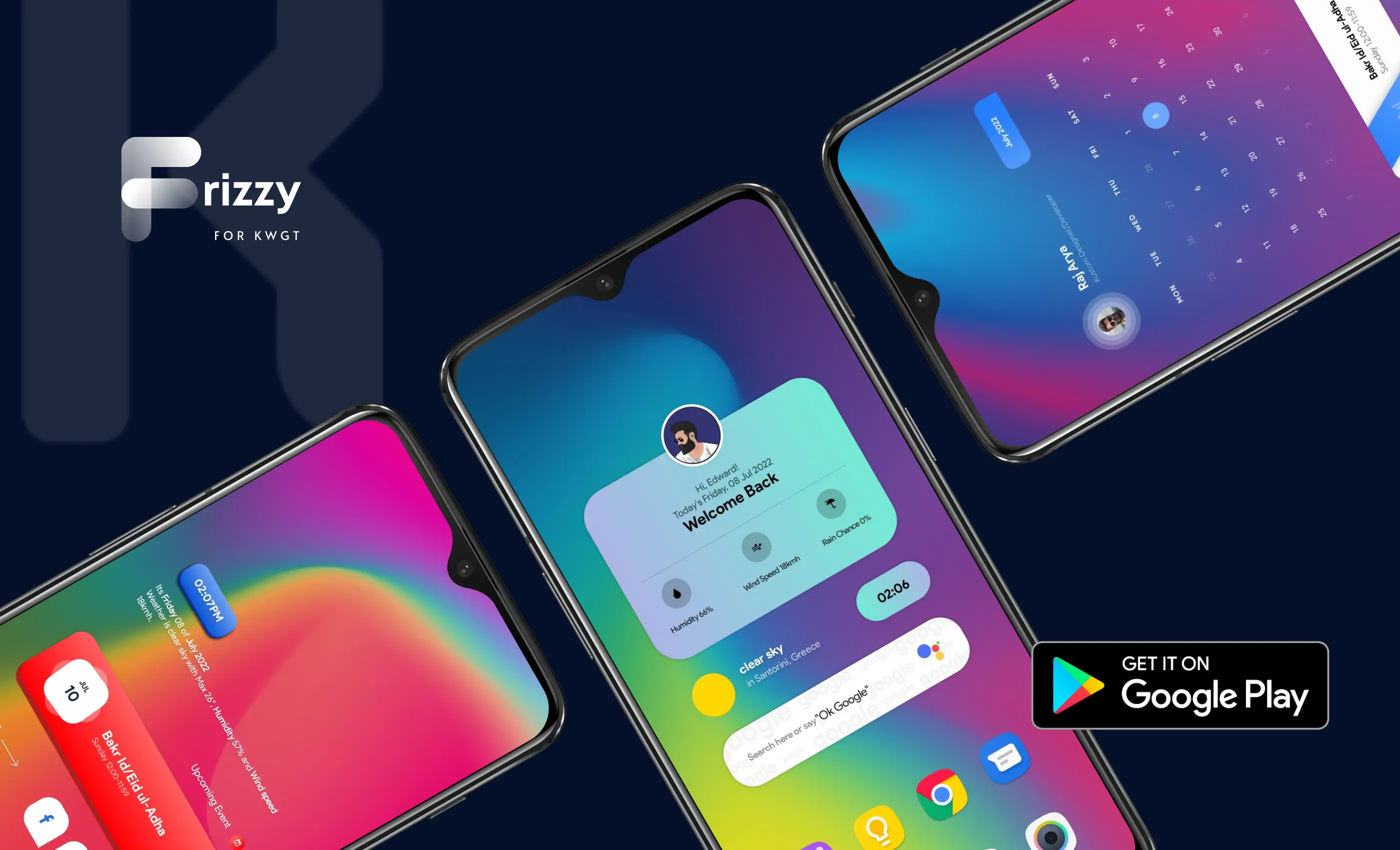 FRIZZY KWGT MOD APK Best Widget Pack and Home Screen Customization App for Android [Premium Unlocked] Screenshot