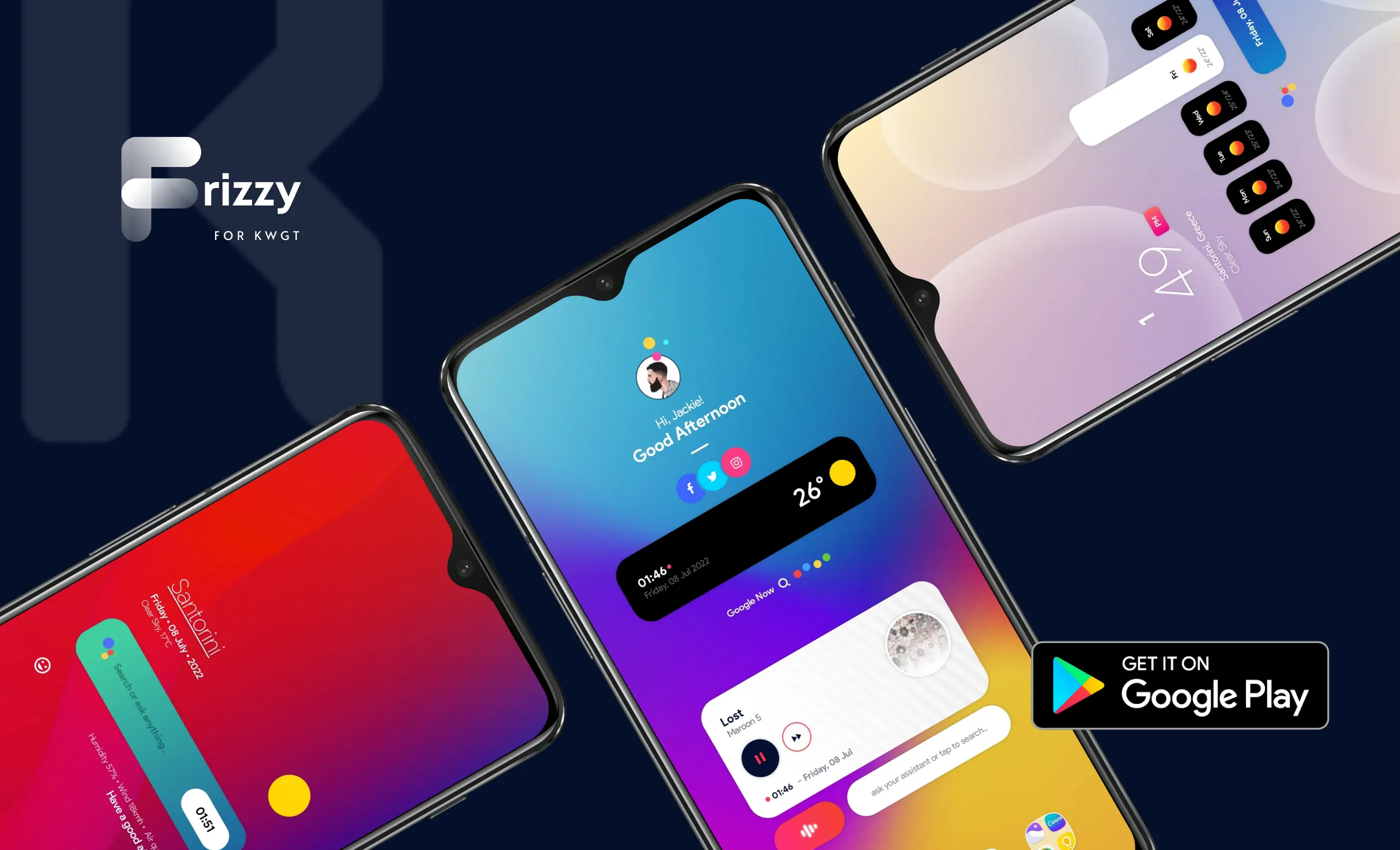 FRIZZY KWGT MOD APK Best Widget Pack and Home Screen Customization App for Android [Premium Unlocked] Screenshot