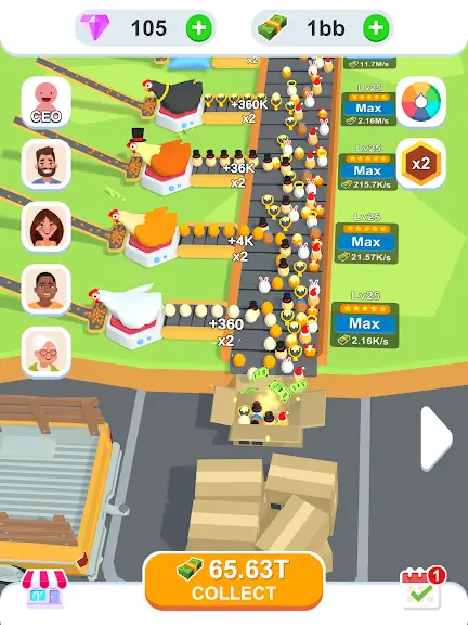 Idle Egg Factory MOD APK Unlimited Money Farming Simulator Game For Android (Latest Version) Screenshot