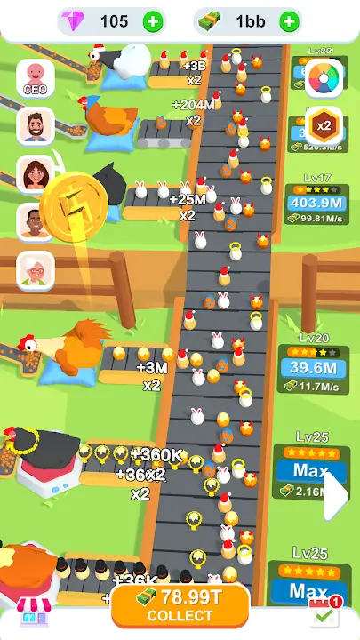 Idle Egg Factory MOD APK Unlimited Money Farming Simulator Game For Android (Latest Version) Screenshot