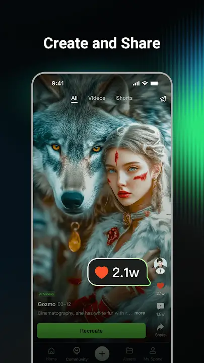 Kling AI MOD APK [Premium Unlocked] for Android Screenshot