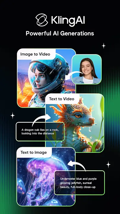 Kling AI MOD APK [Premium Unlocked] for Android Screenshot