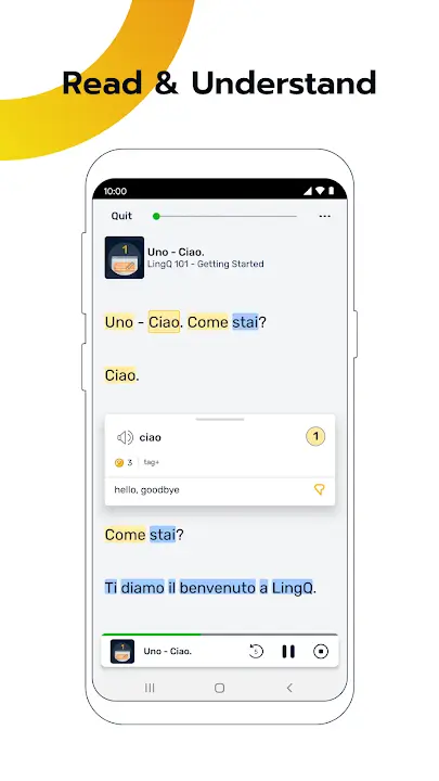 LingQ MOD APK v6.1.21 (Premium Unlocked) for Android Screenshot