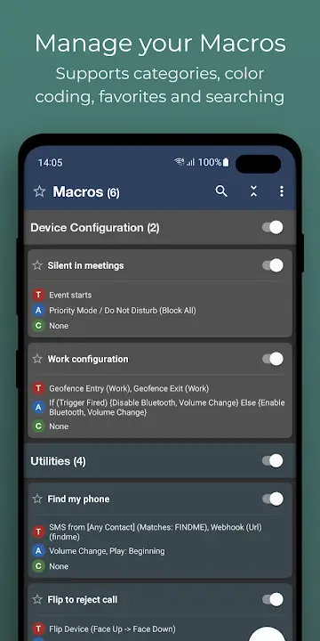 MacroDroid APK Automation App Task Automation Macro Creator For Android Screenshot