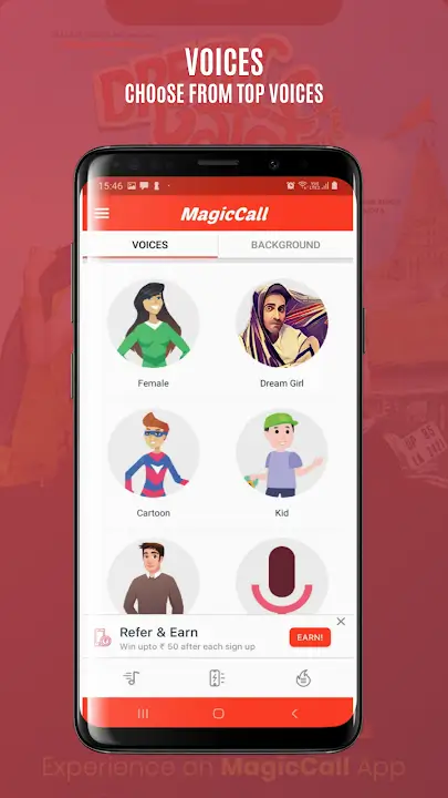 MagicCall MOD APK Best Voice Changer Call App for Android [Premium Unlocked] Screenshot