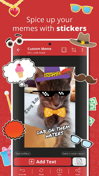 Meme Generator MOD APK Premium Unlocked Meme Maker App For Android (Latest Version) Screenshot