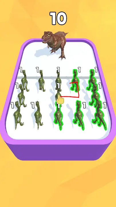 Merge Master MOD APK Best Dinosaur Battle and Merge Strategy Game for Android [Unlimited Resources] Screenshot
