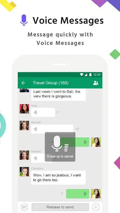 MiChat MOD APK Best Messaging and Social Chat App for Android [Premium Unlocked] Screenshot