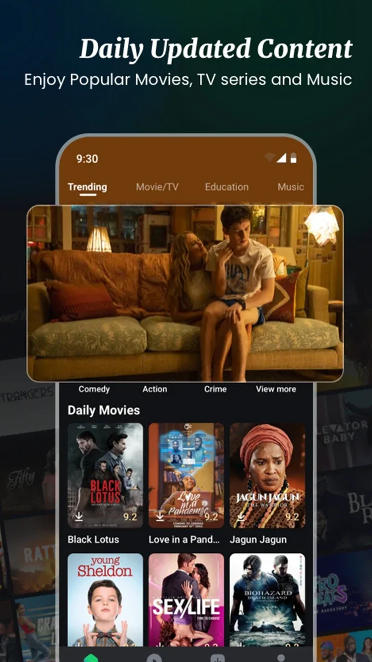 MovieBox MOD APK (Premium Unlocked, No Ads, HD Streaming) Latest Version 2026 exmodz Screenshot