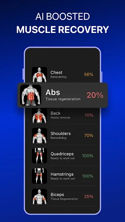Muscle Booster MOD APK Premium Unlocked Workout Planner Fitness App For Android (Latest Version) Screenshot