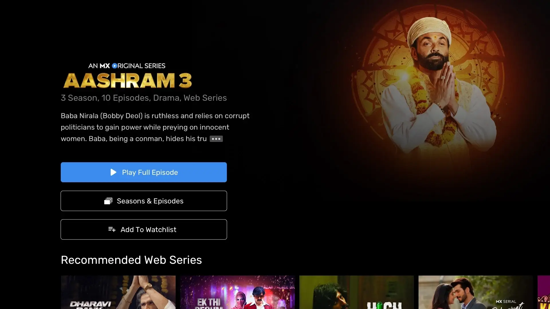 MX Player TV APK Smart TV Video Player Streaming App For Android Screenshot