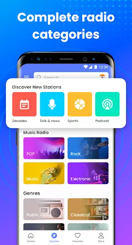 My Radio MOD APK Best Online Radio and FM Streaming App for Android [Premium Unlocked] Screenshot