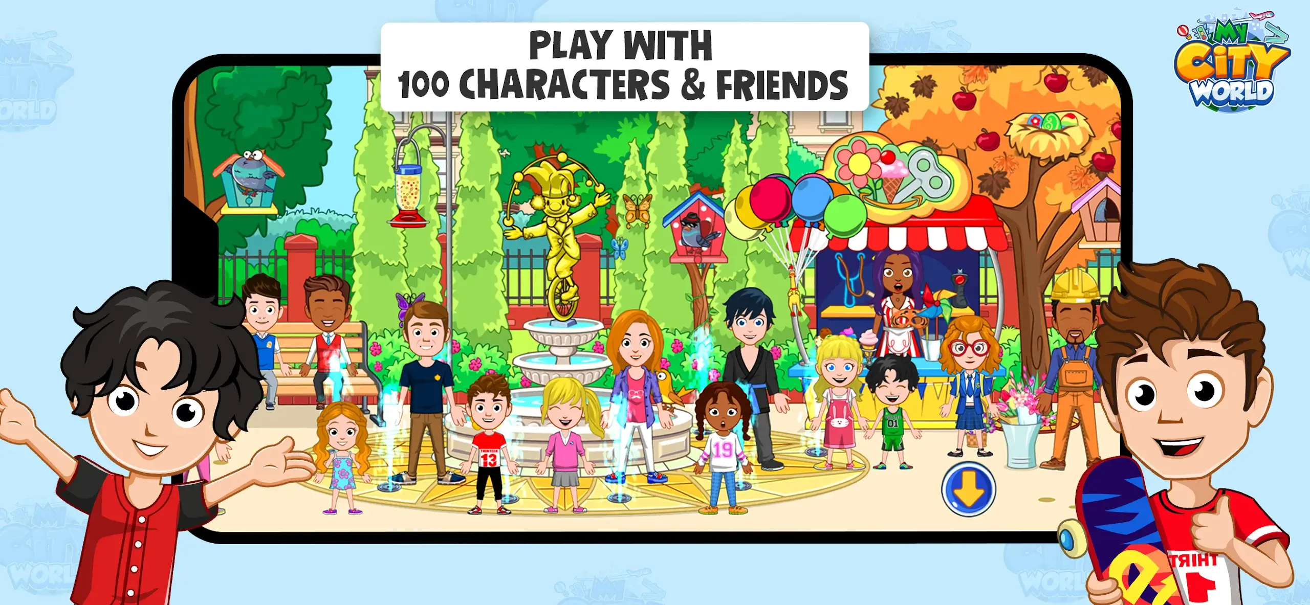 My Town World MOD APK Best Kids Life Simulation and Educational Game for Android [Unlimited Money] Screenshot