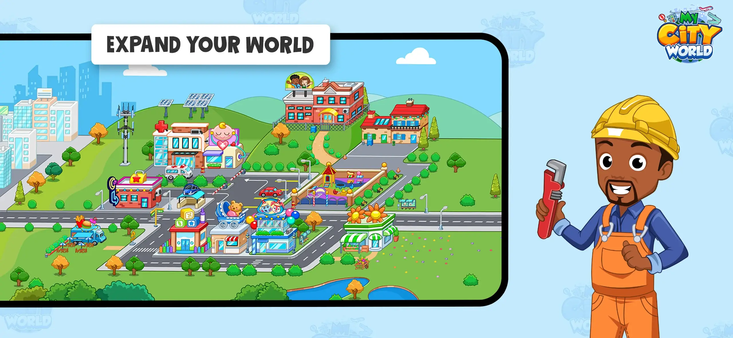 My Town World MOD APK Best Kids Life Simulation and Educational Game for Android [Unlimited Money] Screenshot
