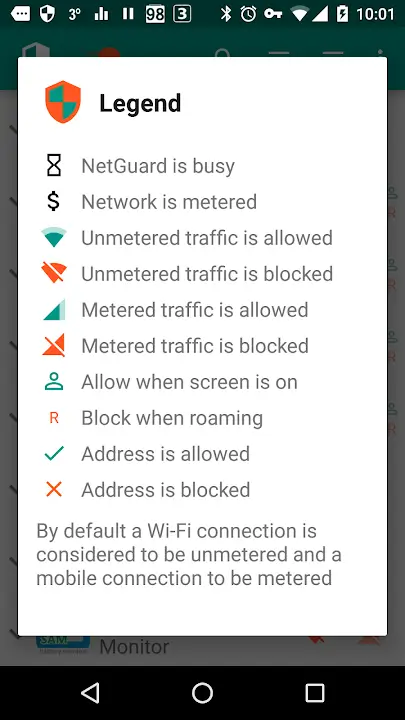 NetGuard MOD APK Best Internet Firewall and Data Saver App for Android [Premium Unlocked] Screenshot