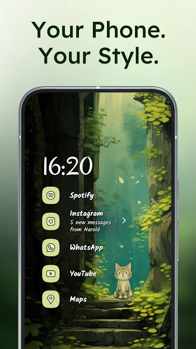 Niagara Launcher Premium APK Minimalist Android Launcher Fast Clean UI App Latest Version Screenshot
