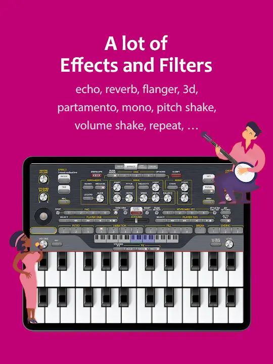 ORG 24 MOD APK Best Virtual Musical Keyboard and Piano App for Android [Premium Unlocked] Screenshot