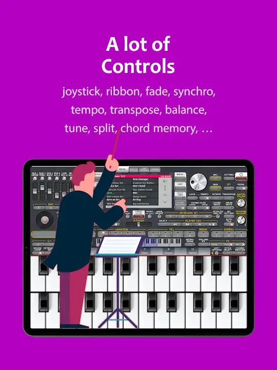 ORG 24 MOD APK Best Virtual Musical Keyboard and Piano App for Android [Premium Unlocked] Screenshot