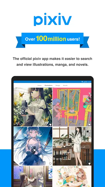 Pixiv MOD APK Premium Unlocked Art Community &amp; Illustration App For Android (Latest Version) Screenshot