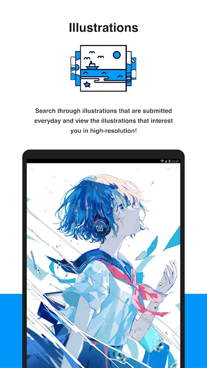 Pixiv MOD APK Premium Unlocked Art Community &amp; Illustration App For Android (Latest Version) Screenshot