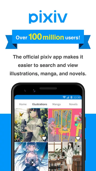 Pixiv MOD APK Premium Unlocked Art Community &amp; Illustration App For Android (Latest Version) Screenshot