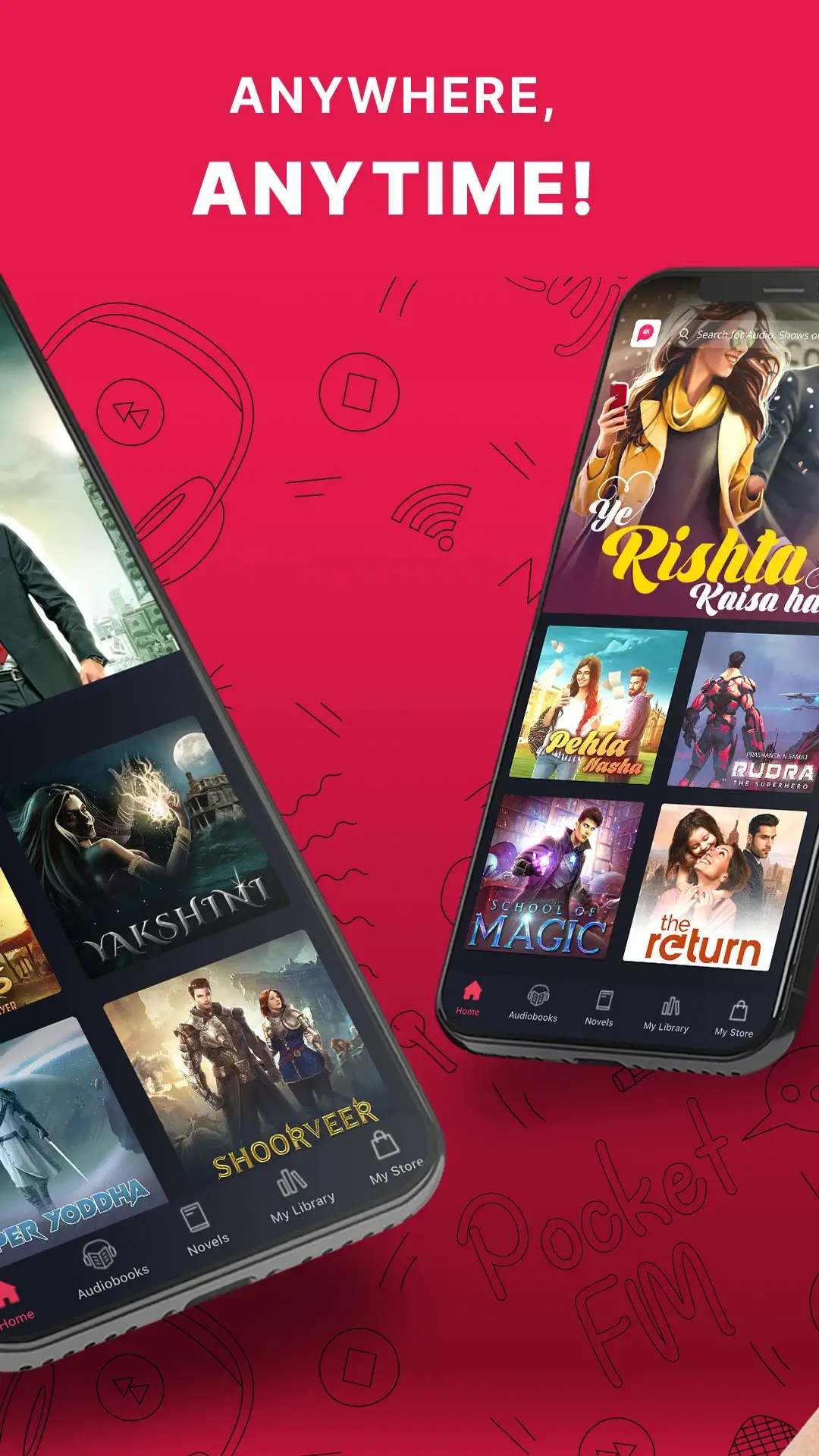 Pocket FM MOD APK Download Latest Version (Premium Unlocked, Unlimited Access) Screenshot