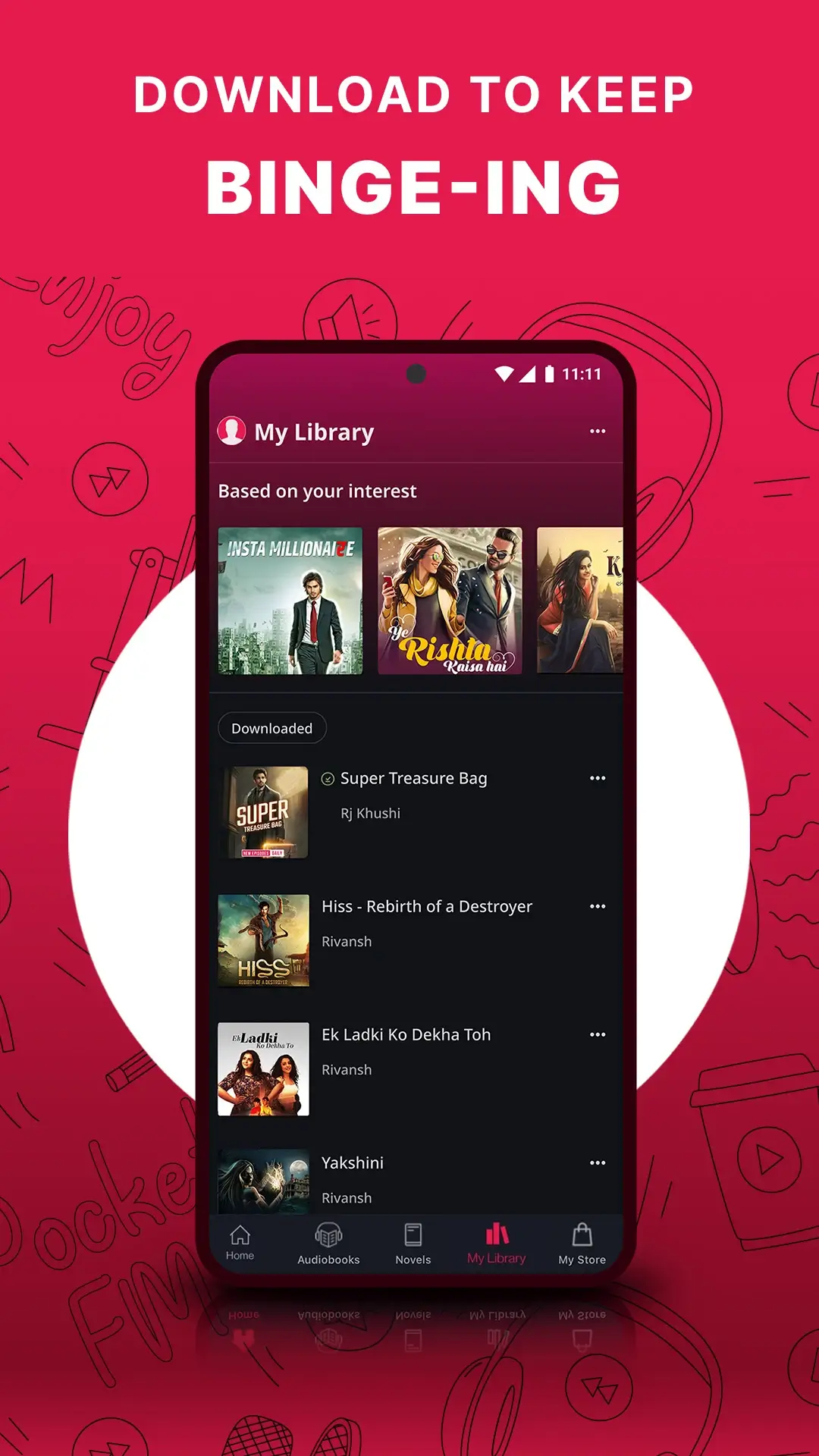 Pocket FM MOD APK Download Latest Version (Premium Unlocked, Unlimited Access) Screenshot