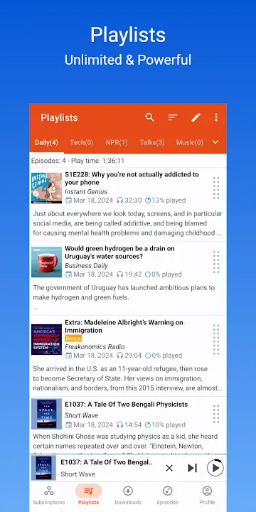 Podcast Republic MOD APK Best Podcast and Radio Streaming App for Android [Premium Unlocked] Screenshot