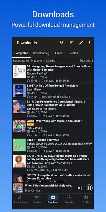 Podcast Republic MOD APK Best Podcast and Radio Streaming App for Android [Premium Unlocked] Screenshot